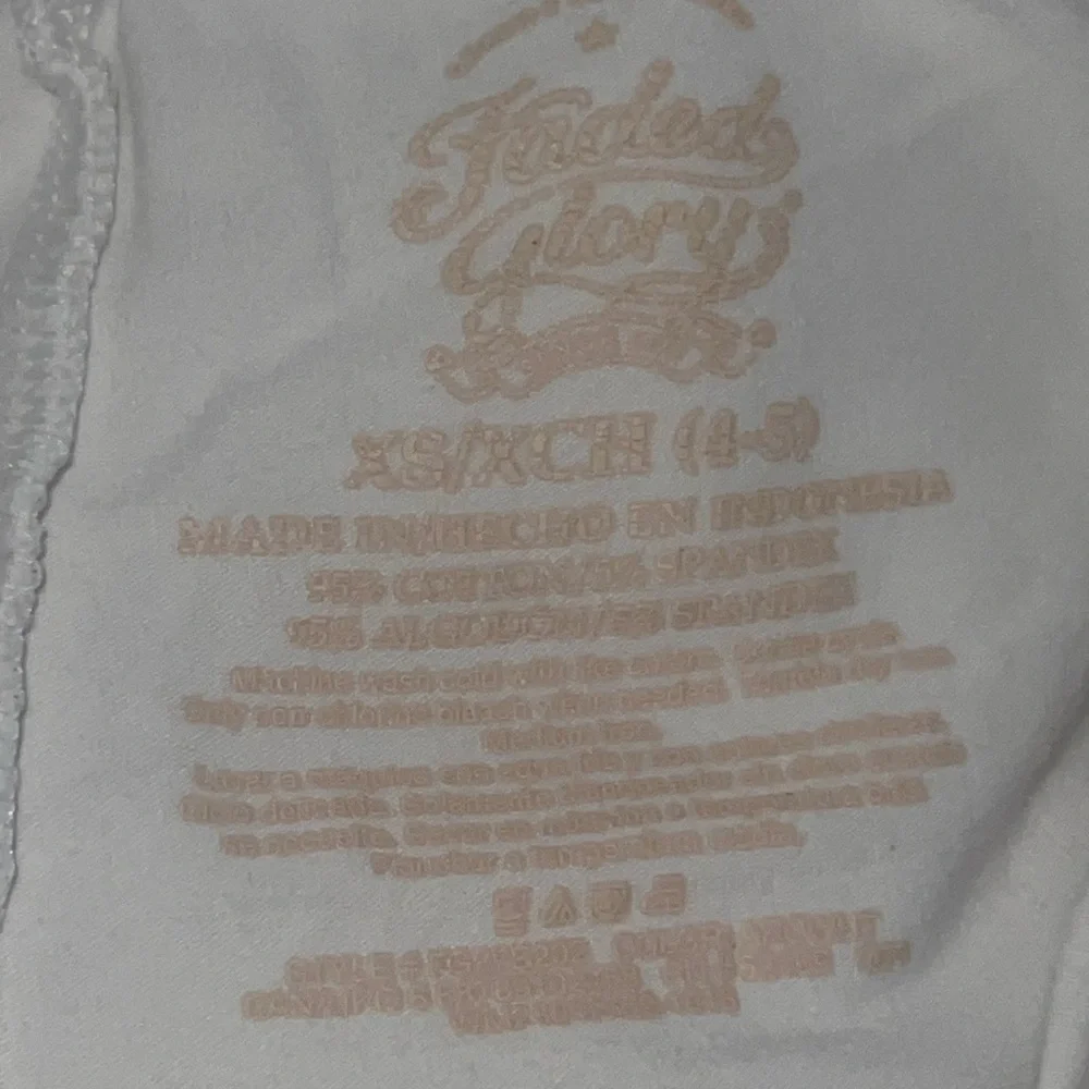 Faded Glory XS(4/5) Kids White Bike Shorts